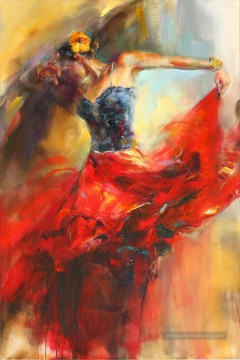 danseuse de ballet AR Impressionist Peinture à l'huile